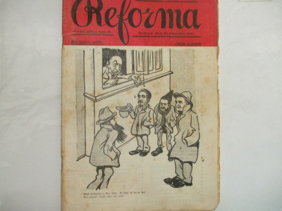 Reforma Revista politica ilustrata An I Nr. 15-16 Buc. 1907 Desene Ary Murnu foto