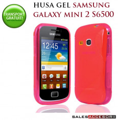 HUSA SAMSUNG GALAXY MINI 2 S6500 SILICON GEL TPU S-LINE ROZ - TRANSPORT GRATUIT foto