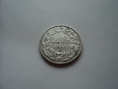 2 francs 1903 Elvetia, argint foto