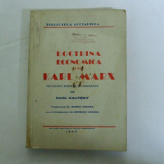 Karl Kautsky Doctrina economica a lui Karl Marx 1945 Bucuresti 028