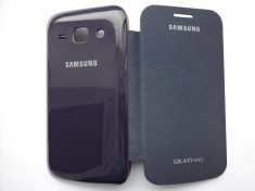 Husa Originala Samsung Galaxy Ace 3 S7373 S7270 S7275 Flip Cover Bleumarin !!! LIVRARE GRATUITA !!! foto