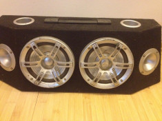 SISTEM DE BOXE AUDIO AUTO PORTABILE 300W STEREO SPEAKER foto