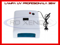 LAMPA UV 36W PROFESIONALA, MANICHIURA UNGHII FALSE GEL UV - 4 BECURI 9W INCLUSE - PRET MINIM, CALITATE MAX foto