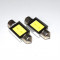 Bec led sofit, C5W, festoon COB putere 3W , 39 mm plafoniera, numar inmatriculare - Culoare: ALB - tuning auto, leduri, becuri, alb stralucitor