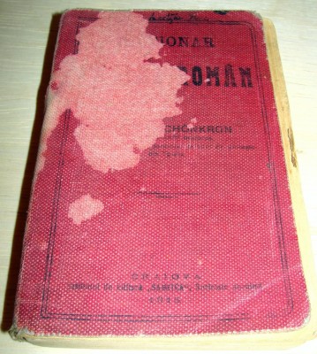 DICTIONAR ENGLEZ - ROMAN VECHI ( Anul 1913 ) foto