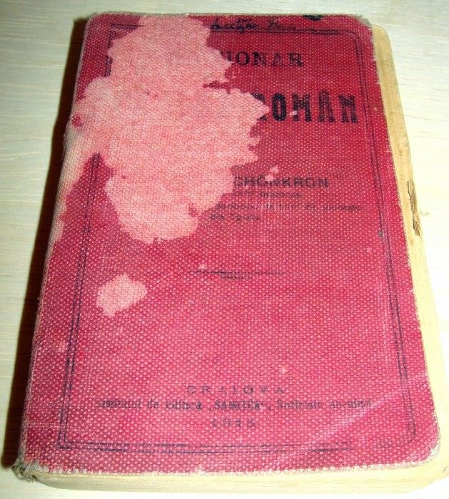 DICTIONAR ENGLEZ - ROMAN VECHI ( Anul 1913 )
