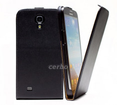 Husa toc flip cover SAMSUNG GALAXY MEGA 6.3 i9200 negru - TRANSPORT GRATUIT IN ORICE LOCALITATE foto