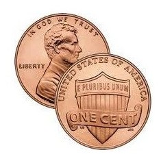 USA 1 cent 2011 P UNC Scut