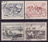 Cehoslovacia 1952 - Yv.no.657-60 stampilat