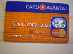 CARD BANCAR - CREDIT EUROPE BANK - CARD AVANTAJ - MASTER CARD - PERSONALIZAT . foto