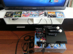 SONY PLAY STATION 3, 320 GB, KIT MOVE, 2 motion controller, 8 JOCURI foto