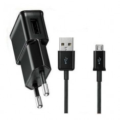 Incarcator Samsung Galaxy S1 S2 S3 + Cablu Micro USB Black foto