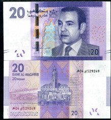 MAROC- 20 DIRHAMS 2012(2013)- NEW- UNC!! foto