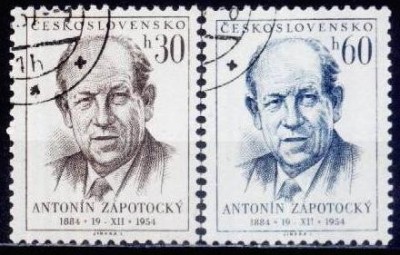 Cehoslovacia 1954 - Yv.no.785-6 stampilat foto