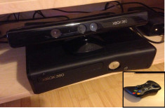 Xbox 360+ kinect+16 jocuri originale+cod multiplayer la fiecare joc foto