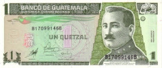 Guatemala 1 Quetzal 09.01.1998 (hartie) P-99 UNC !!! foto