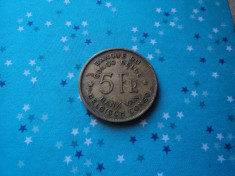 5 francs 1947 nr 2 Congo foto