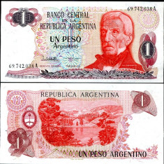 ARGENTINA- 1 PESO1983- P311- UNC!! foto