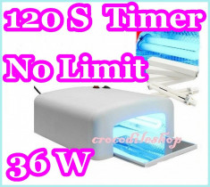 LAMPA UV 36W, 4 BECURI 9W INCLUSE PT MANICHIURA UNGHII FALSE GEL UV foto