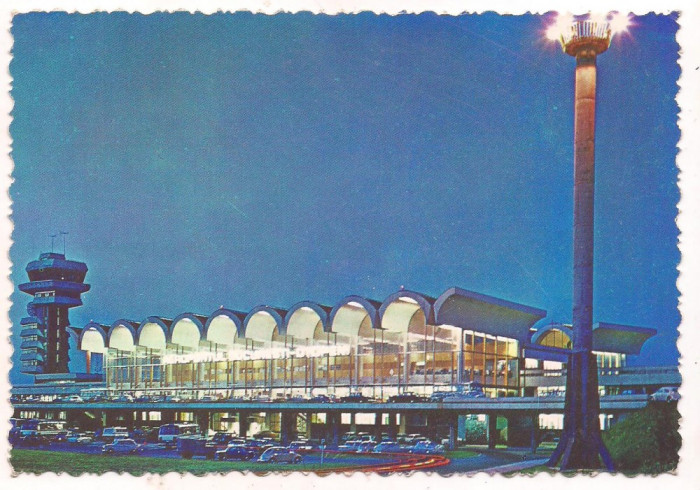 #carte postala(ilustrata) - BUCURESTI- Aeroportul Otopeni