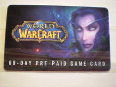 CARD WORLD WAR CRAFT - 60 DAY PRE PAID GAME CARD - U. S. A. foto