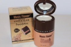 Fond de ten corector si iluminant / iluminator Music Flower 2 in 1 concealer+foundation foto
