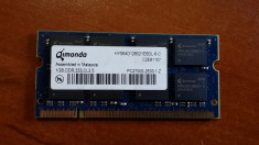 Memorie Laptop Qimonda Sodimm DDR1 1 GB 333 Mhz - HYS64D128021EBDL-6-C foto