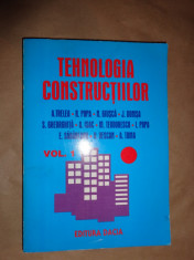 Tehnologia constructiilor( vol.1)-A.Trelea+colaboratori) foto
