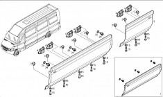 Ornament inferior inaintea rotii punte spate Iveco Daily IV foto