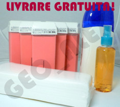 KIT EPILARE SET EPILAT INCALZITOR APARAT INCALZIT CEARA+ cadou un set 100 benzi foto