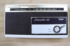 aparat radio vechi foarte rar japonez functional 1964 de colectie vintage AM FM foto