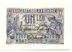 ROMANIA 1 LEU 17 IULIE 1920 STARE UNC foto