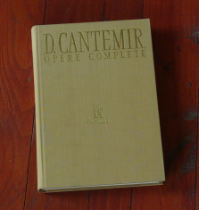 Dimitrie Cantemir - opere complete volumul IX tomul I -De antiquis et hodiernis moldaviae nominibus si Historia moldo - vlachica - Ed. Academiei 1983 foto