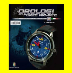 OROLOGI FORZE ARMATE - STORMO INCURSORI (CEASURI MILITARE TRIAS - GAZZETA DELLO SPORT) NOU CUTIE BRATARA CUREA CAUCIUC QUARTZ JAPONEZ ANALOG foto