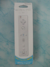 Telecomanda Remote Controller Nintendo Wii Motion Plus Inclus Joystick Maneta Consola NOU LA CUTIE + Husa Silicon + Snur foto