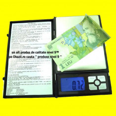 Nou! CANTAR BIJUTERII 0,01g - 500g!! cu 2 zecimale electronic digital pentru aur monezi bancnote vechi moneda de argint bancnota romaneasca touch bani foto