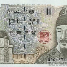 COREEA DE SUD █ bancnota █ 10000 Won █ 2000 █ P-52 █ UNC █ necirculata