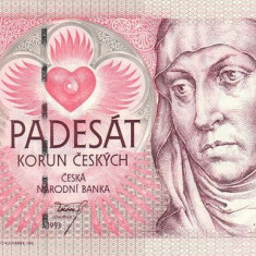 CEHIA █ bancnota █ 50 Korun █ 1993 █ P-4 █ UNC █ necirculata