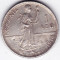 2.Romania,1 LEU 1914,argint,muchia dreapta,monetaria Bruxelles