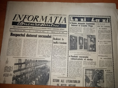 ziarul informatia bucurestiului 14 mai 1969 foto