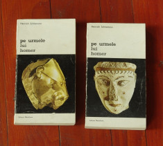 carte ----- Heinrich Schliemann - Pe urmele lui Homer - 2 volume - Ed. Meridiane 1979 !!! foto