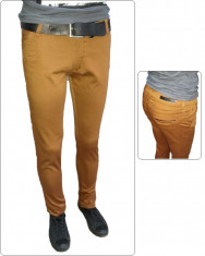 Pantaloni gen Zara mustar Slimfit Casual model 2014 editie limitata foto
