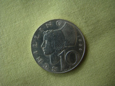 10 schilling 1969 Austria - Argint foto