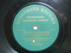 Disc gramofon Zonophone Record - Waltzertraume foto