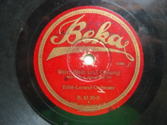 Disc gramofon Beka - 2 valsuri Johann Strauss foto