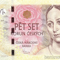 CEHIA █ bancnota █ 500 Korun █ 2009 █ P-24 █ UNC █ necirculata