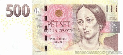 CEHIA █ bancnota █ 500 Korun █ 2009 █ P-24 █ UNC █ necirculata foto