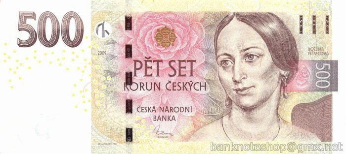 CEHIA █ bancnota █ 500 Korun █ 2009 █ P-24 █ UNC █ necirculata
