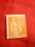 Timbru 1 Franc orange 1932 ,tip Pace ,Franta ,cu sarniera
