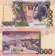 SAO TOME SI PRINCIPE 5.000 dobras 1996 UNC!!! foto